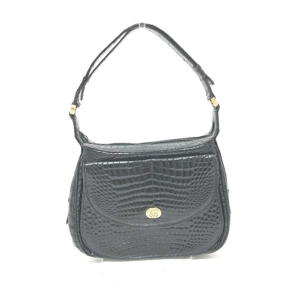 Gucci logo bag shawl Hand Bag Black - Picture 1 of 10